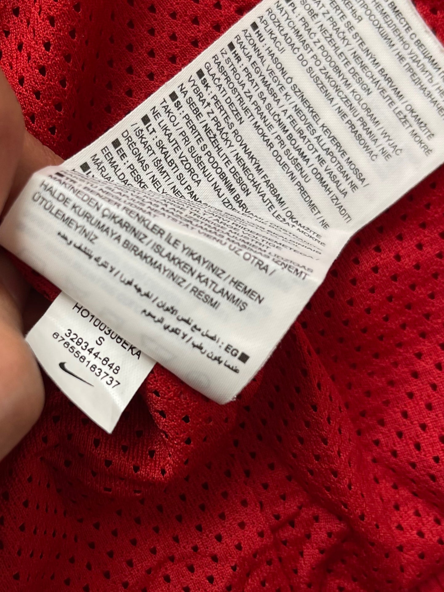 NIKE EARLY 2010s RED BLACK TRACKJACKET