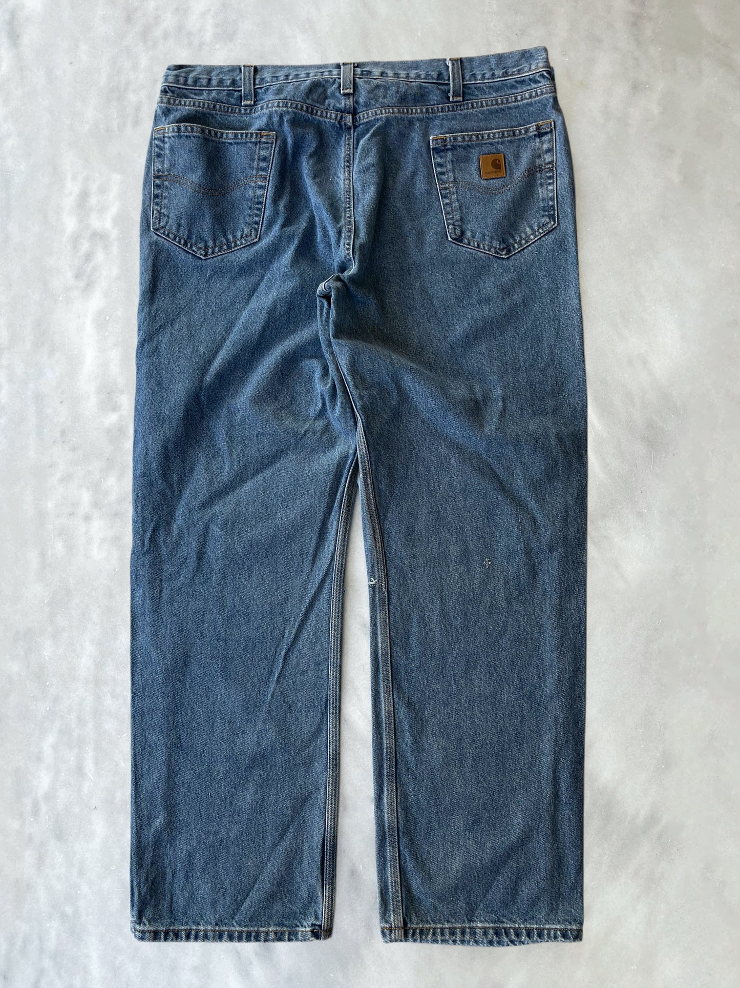 CARHARTT DENIM THRASHED PANTS