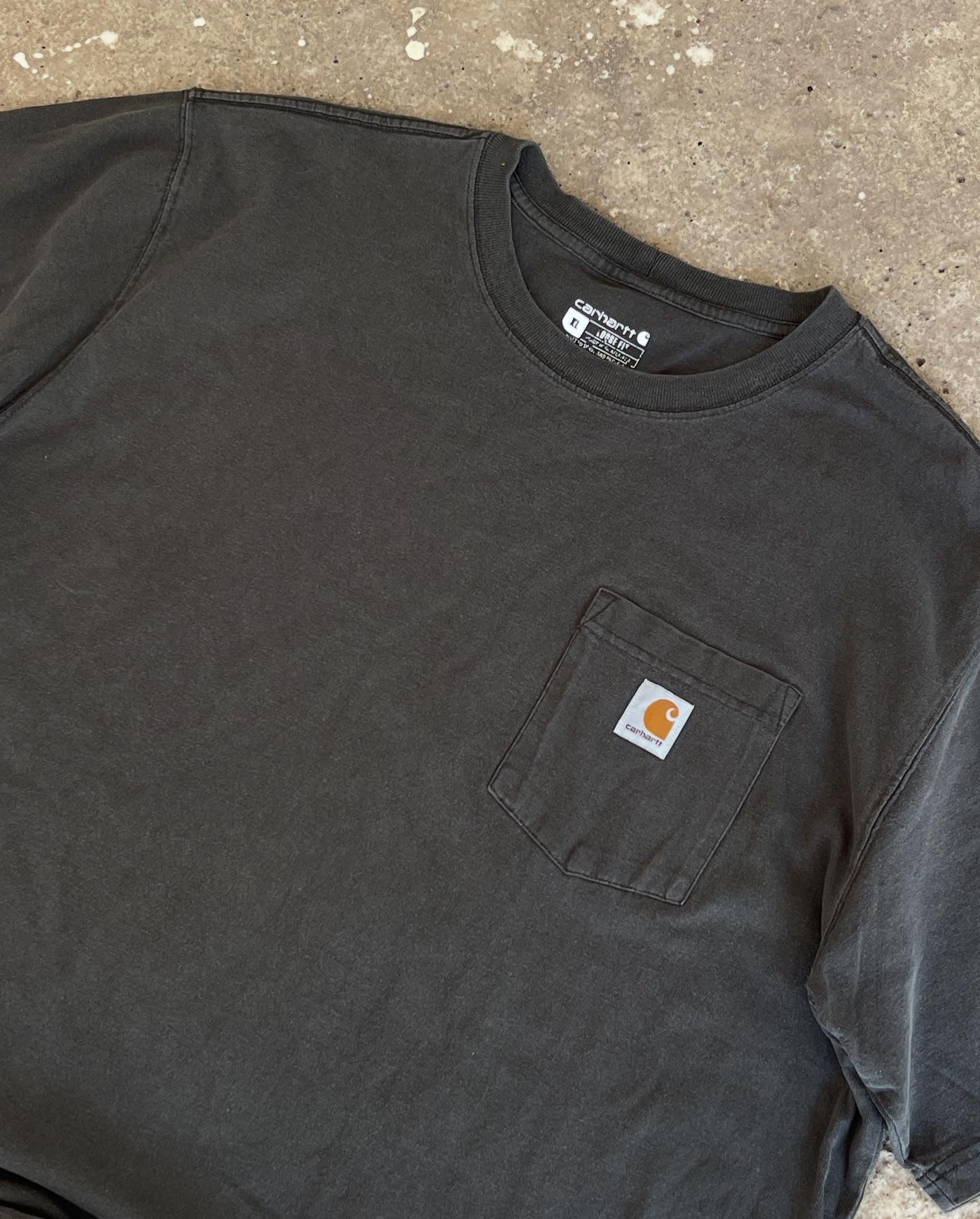CARHARTT RETRO KHAKI GREEN POCKET T-SHIRT