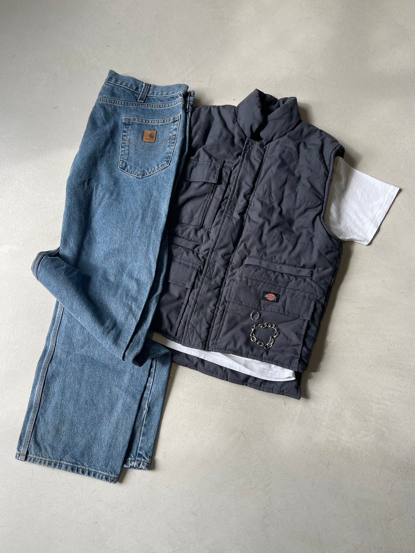 DICKIES PROFESSIONAL COMBAT BODYWARMER BLUE VEST