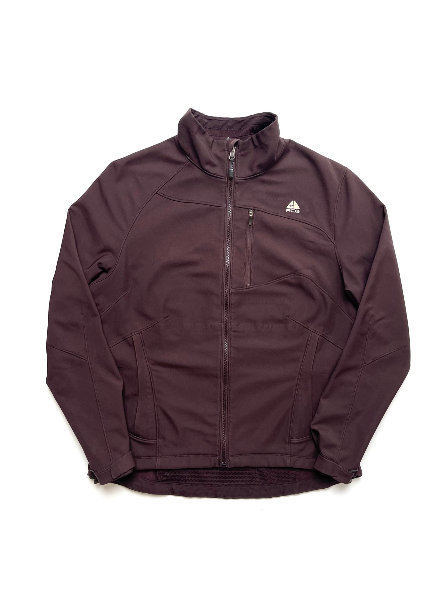 NIKE ACG 2000s SOFTSHELL FULL ZIP BROWN JACKET