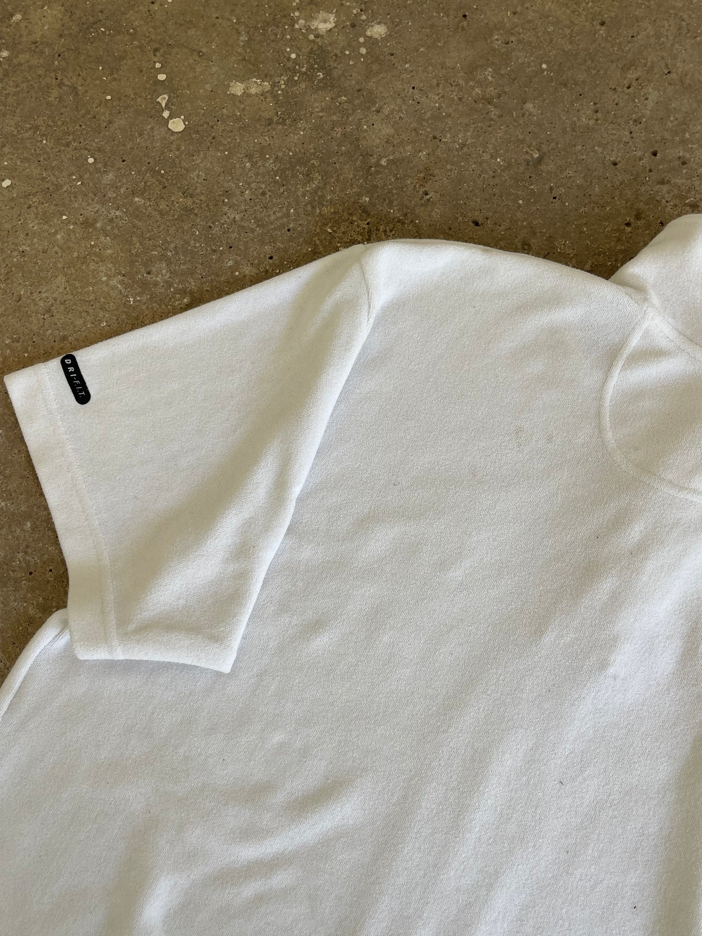 NIKE 90s WHITE TERRY POLO T-SHIRT