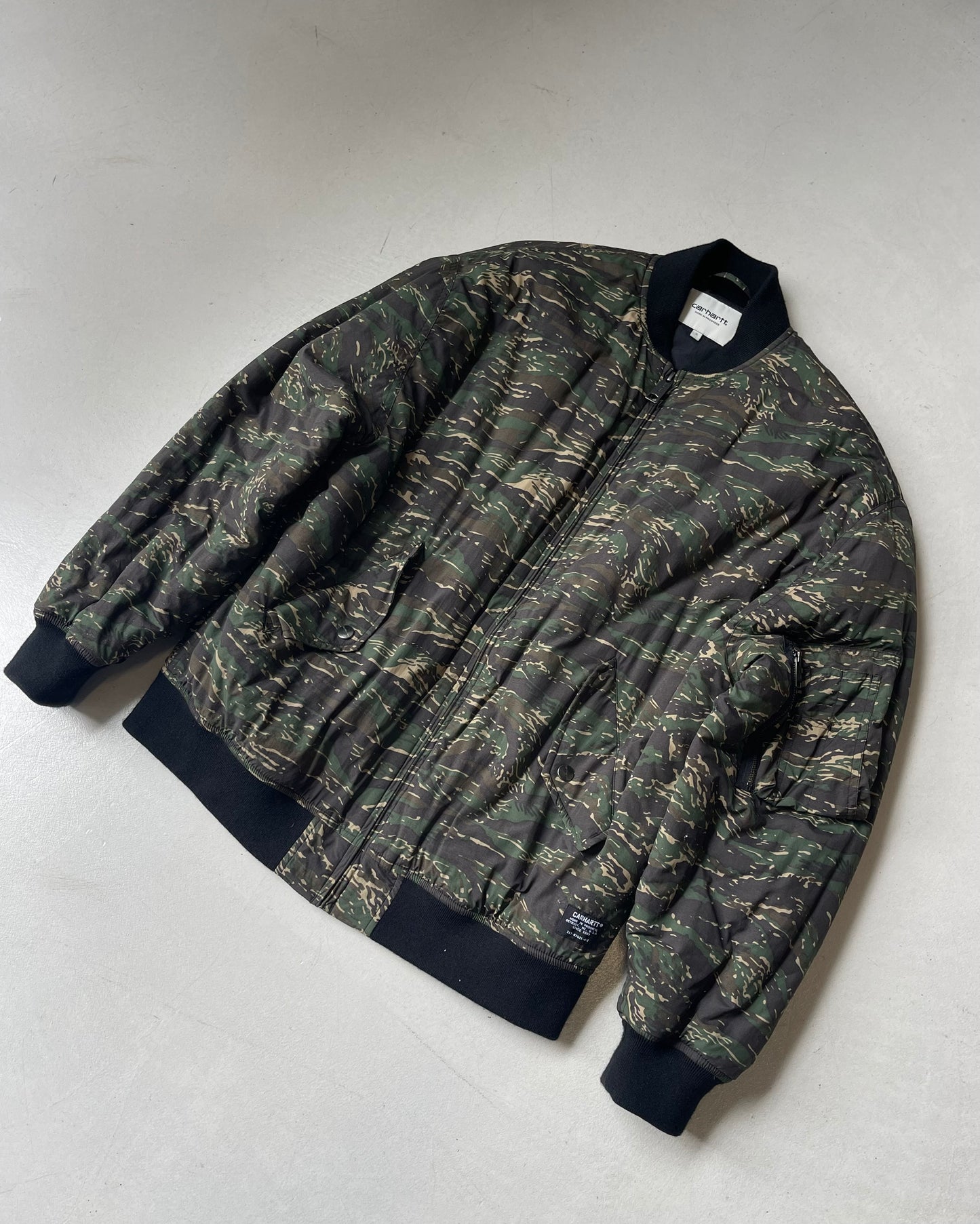 CARHARTT CAMO MILLIE BOMBER JACKET