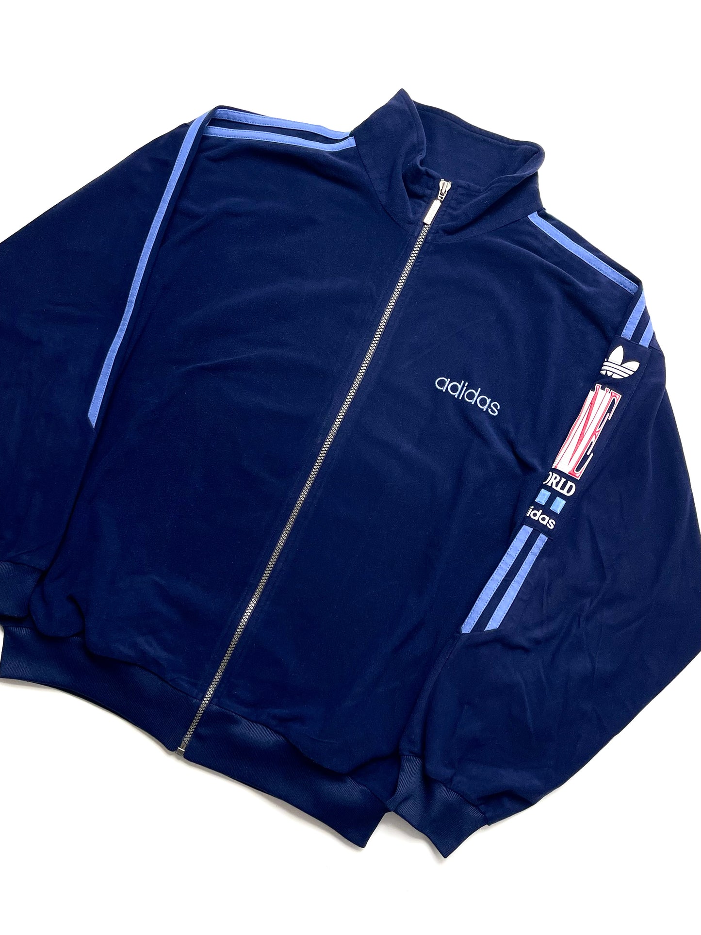 ADIDAS 1990s ONE WORLD VELVET TRACKJACKET
