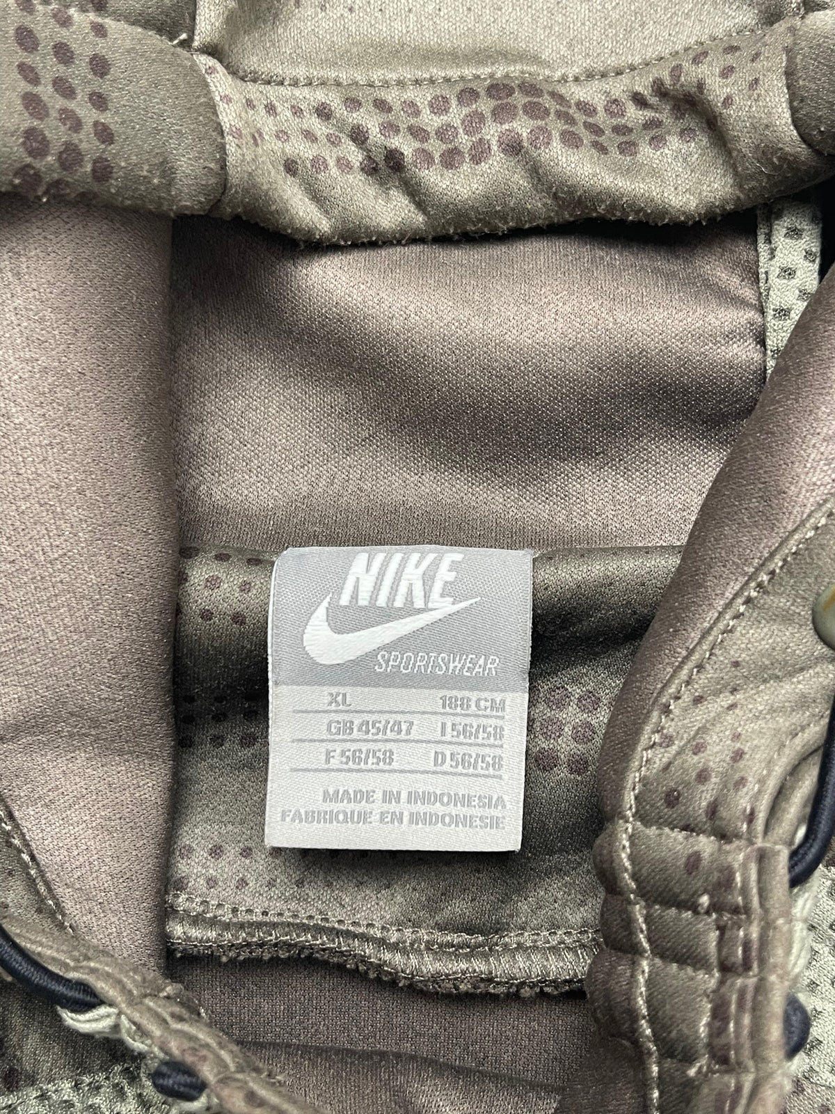 NIKE LATE 2000s KHAKI TECH HOODIE