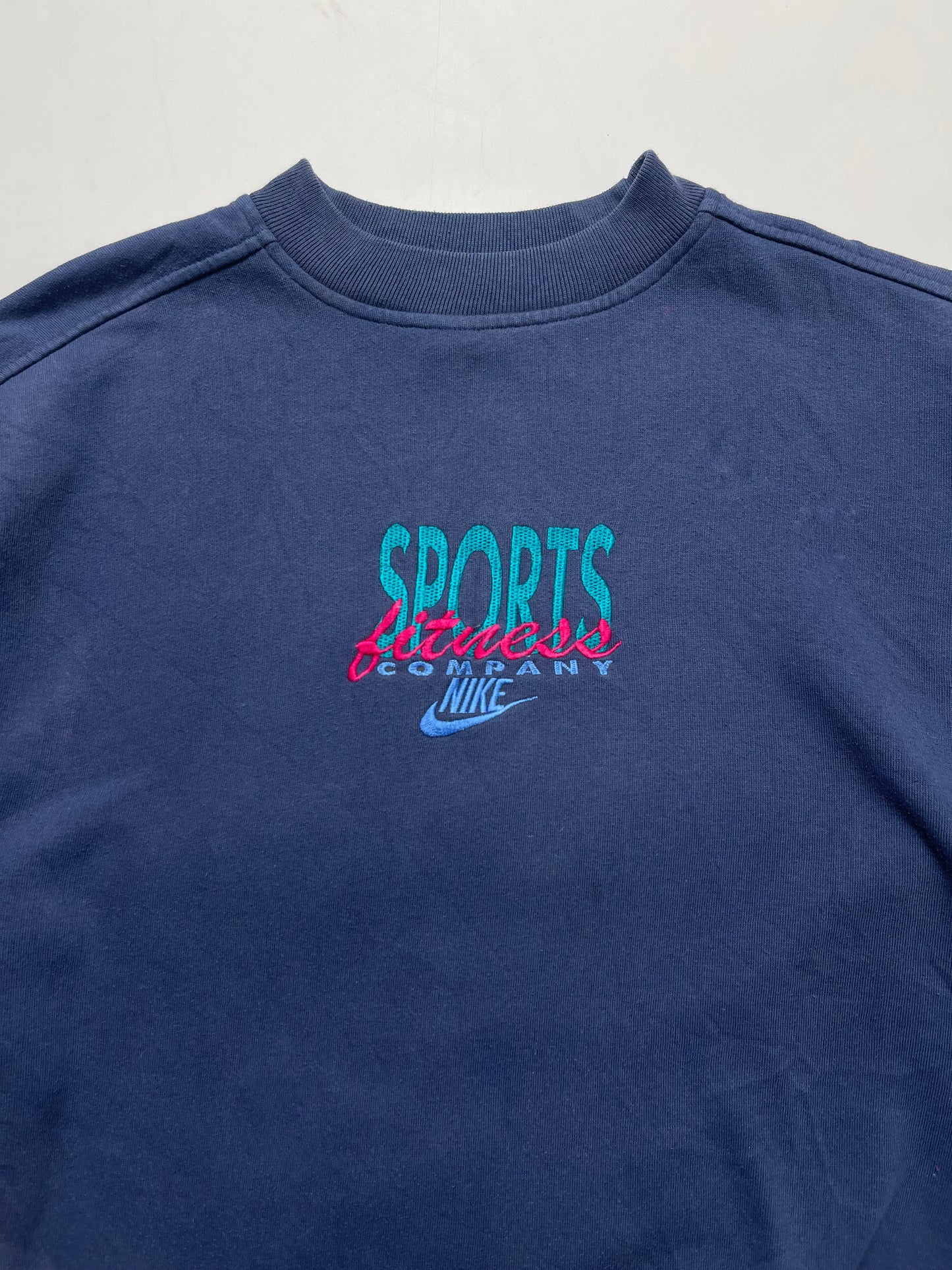 NIKE 1990s “SPORTS” BLUE CREWNECK SWEATSHIRT