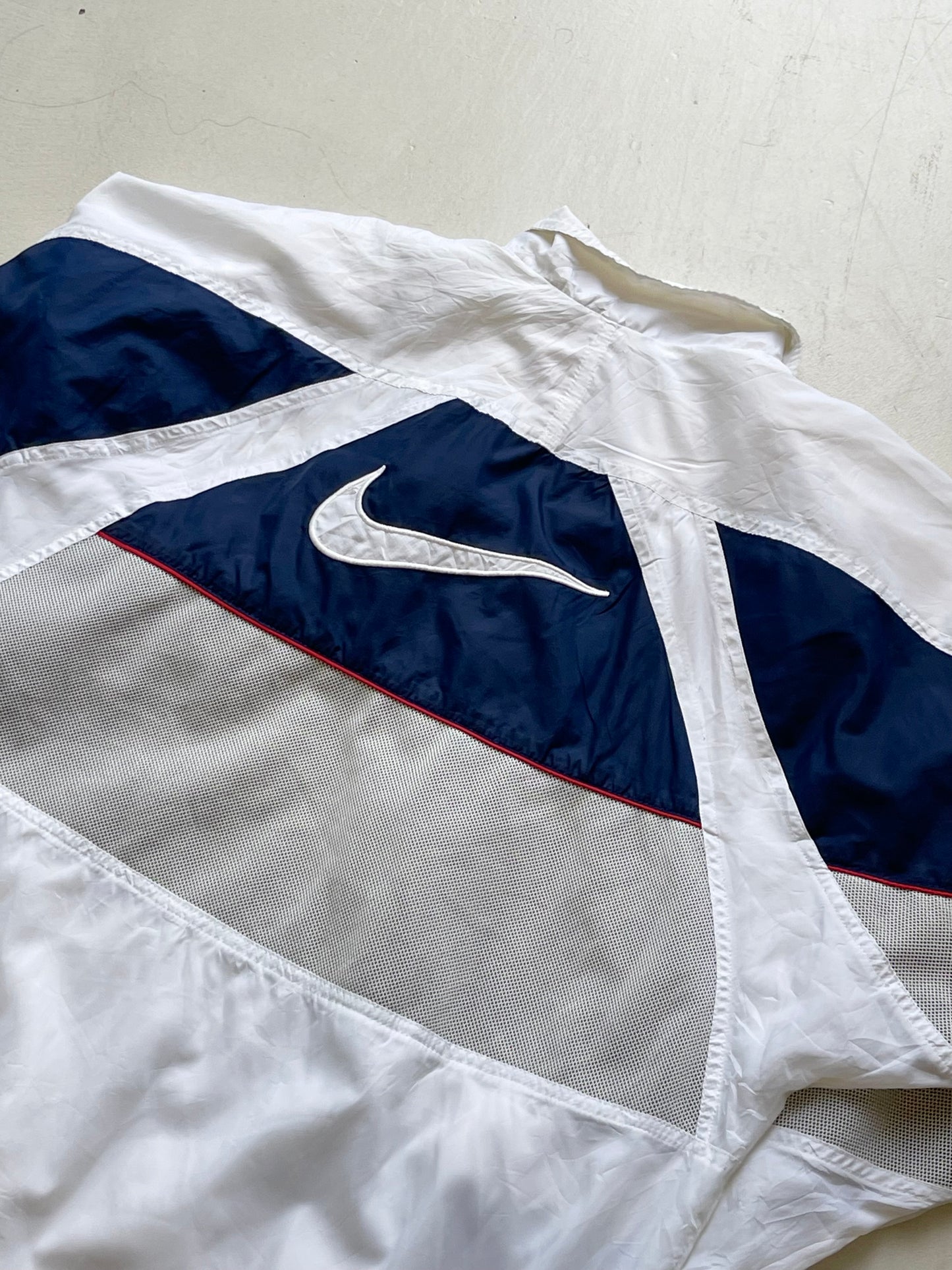 NIKE VINTAGE WHITE/BLUE TRACKJACKET