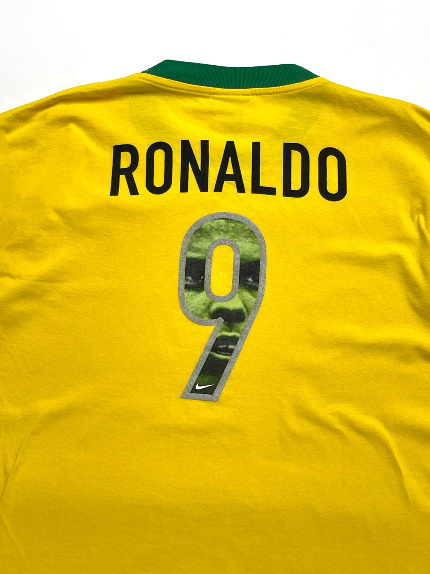 NIKE 1990s BRAZIL RONALDO R9 RARE FOOTBALL T-SHIRT