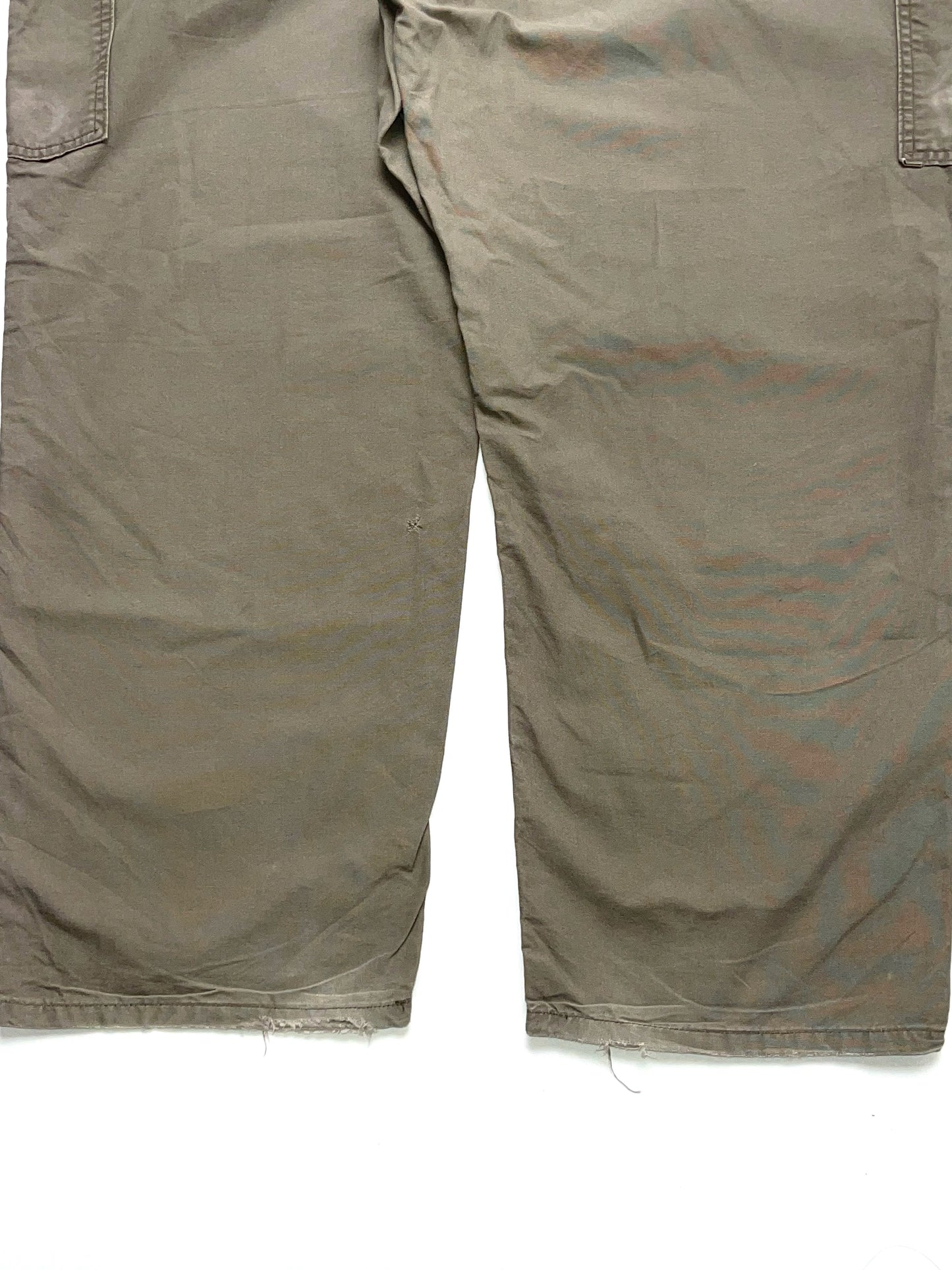 CARHARTT BEIGE THRASHED CARPENTER PANTS