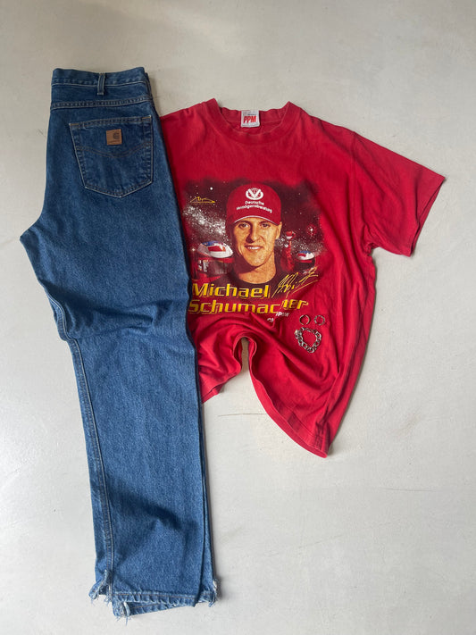 MICHAEL SCHUMACHER 2000 FORMULA 1 WORLD CHAMPION VINTAGE TEE