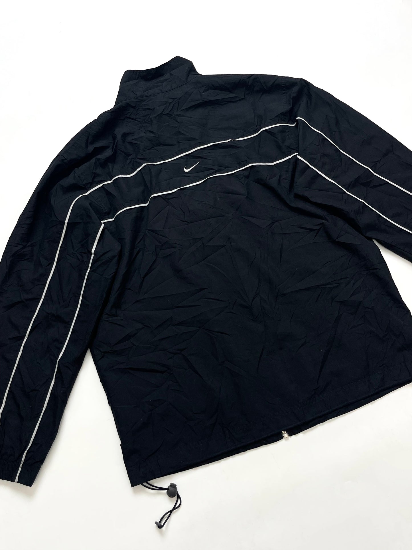 NIKE EARLY 2000s BLACK WINDBREAKER JACKET