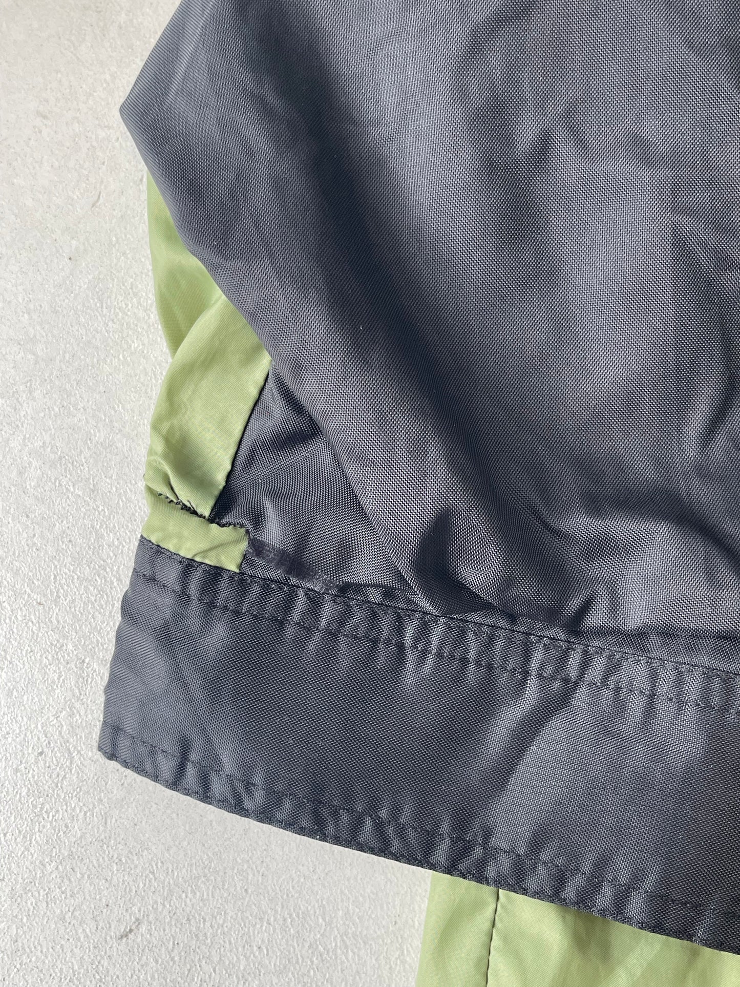 NIKE VINTAGE 1/4 ZIP WINDBREAKER BLACK/GREEN