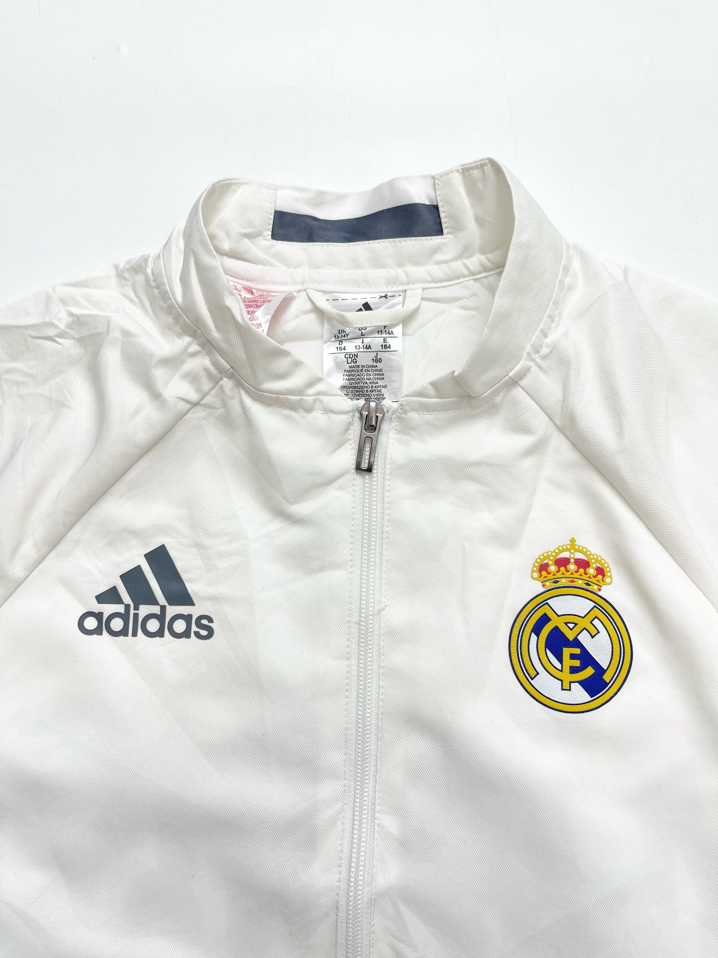 ADIDAS REAL MADRID 2016/17 ANTHEM WHITE TRACKJACKET
