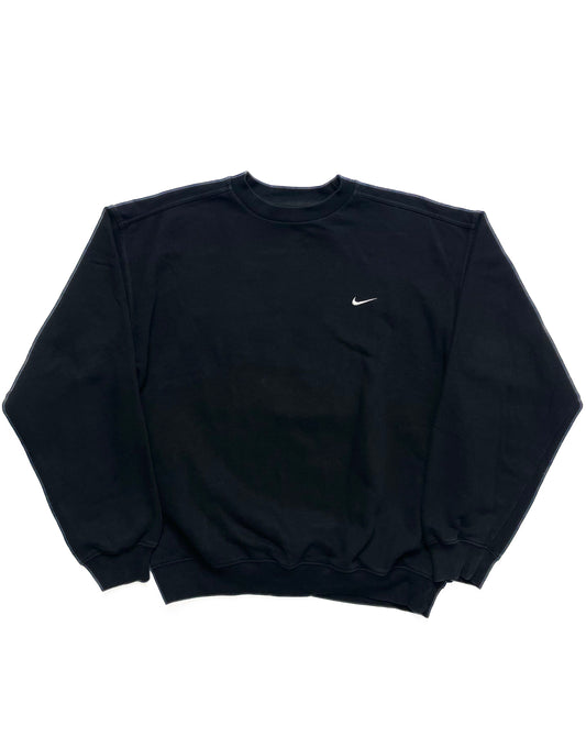 NIKE EARLY 2000s BLACK CREWNECK SWEATSHIRT
