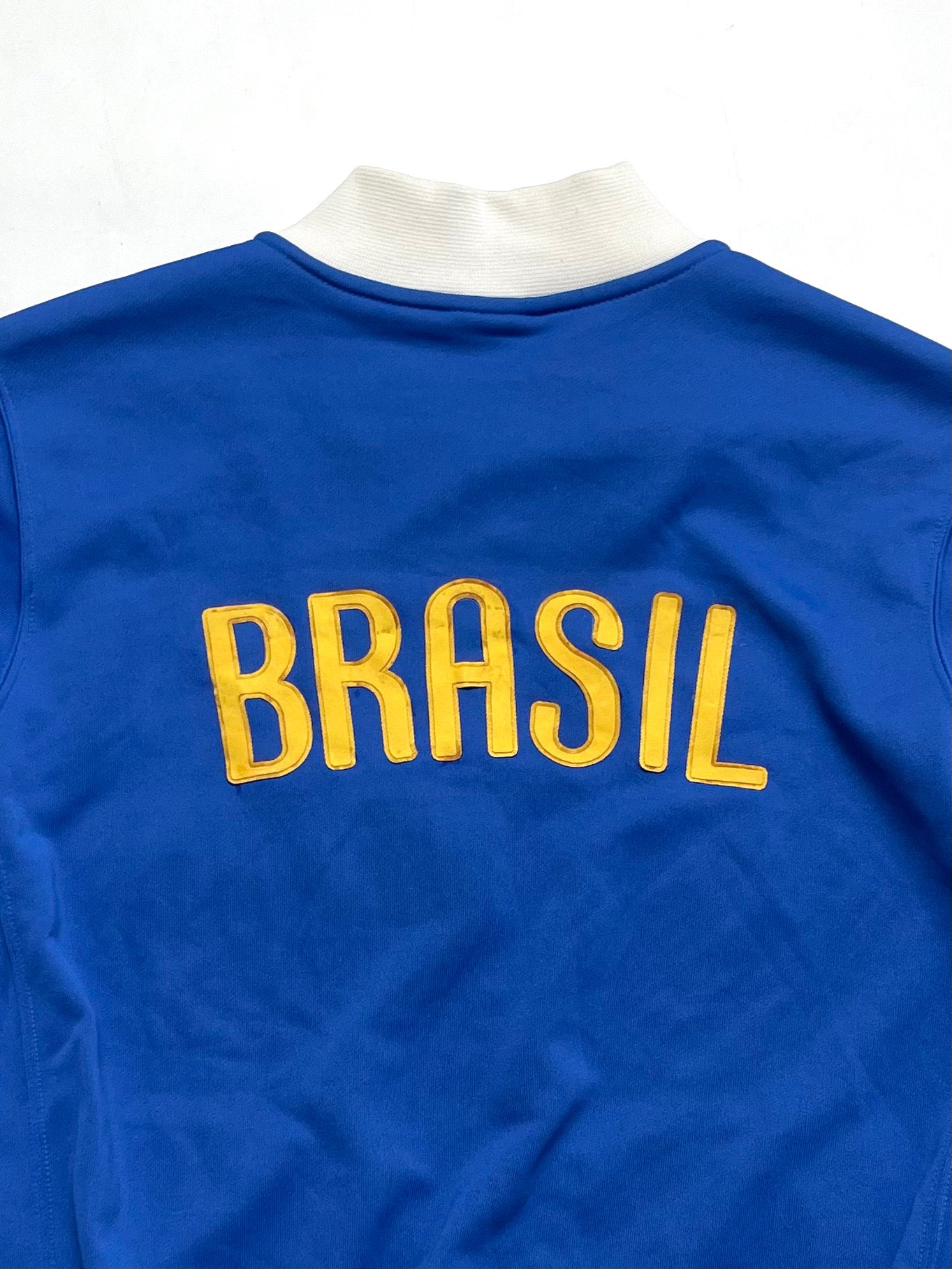 NIKE BRAZIL 2006–2008 AWAY FOOTBALL BLUE TRACKJACKET