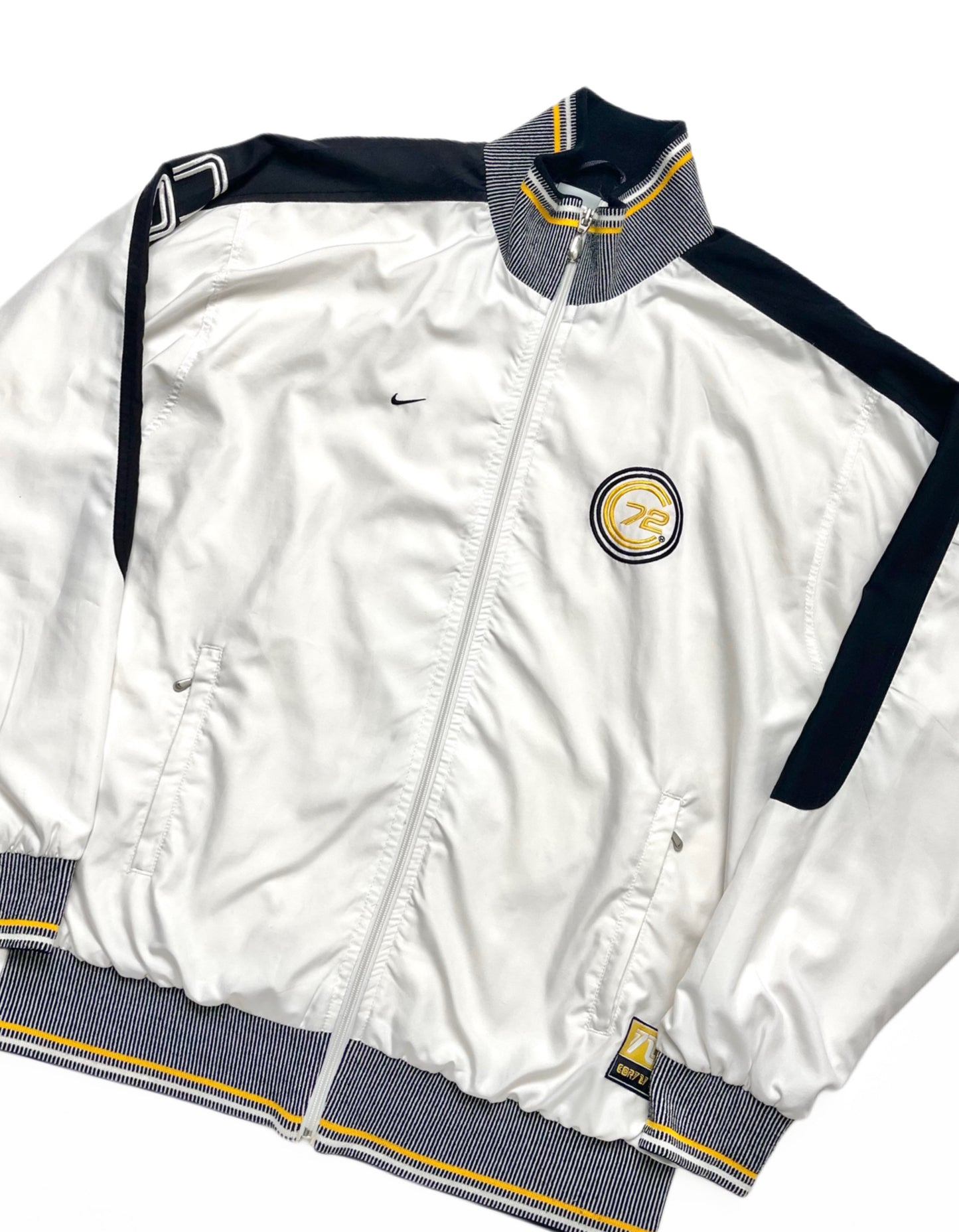 NIKE EARLY 00s CORTEZ 72 WHITE TRACKJACKET