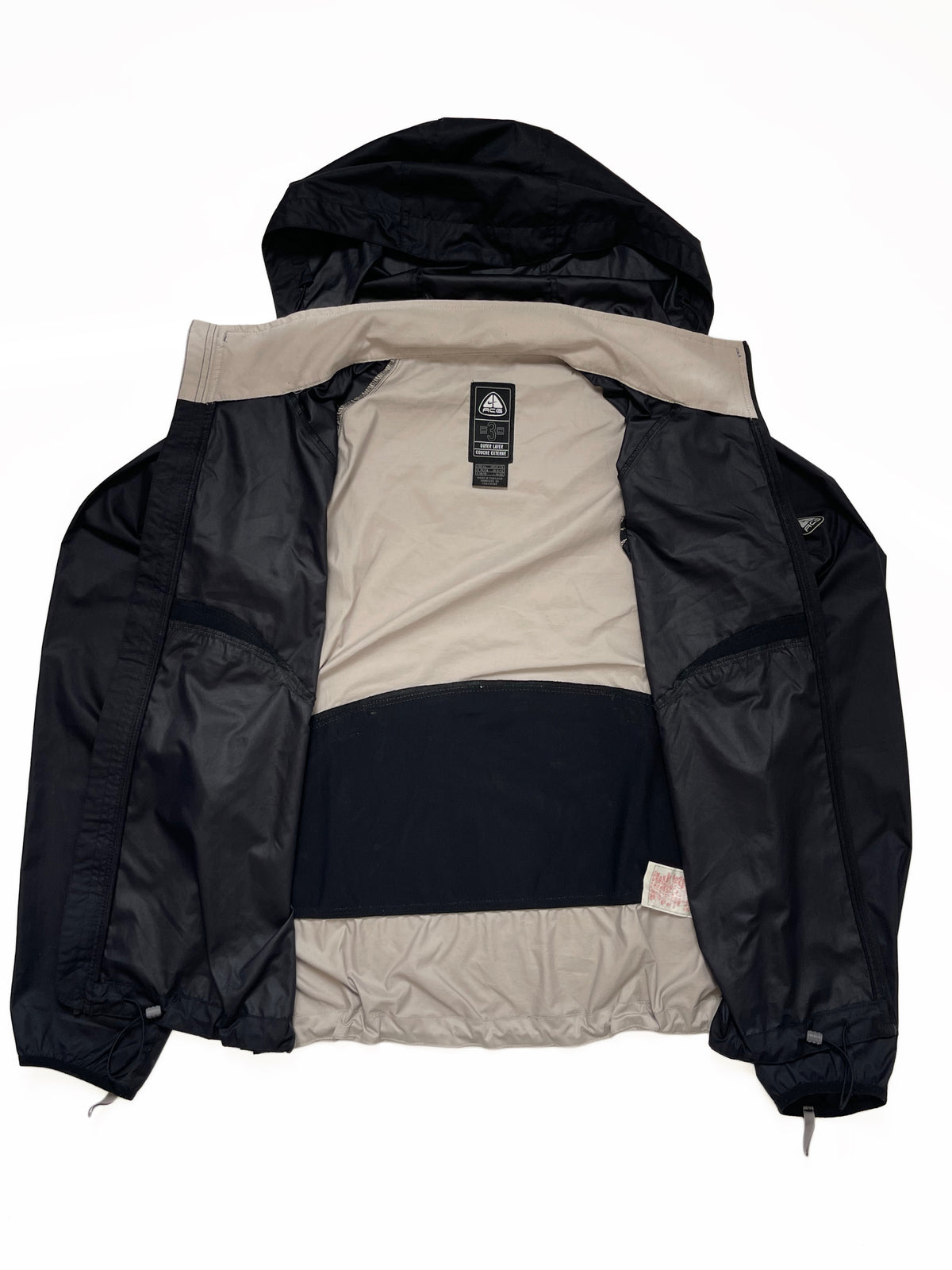 NIKE ACG EARLY 2000s NYLON BLACK TRACKJACKET