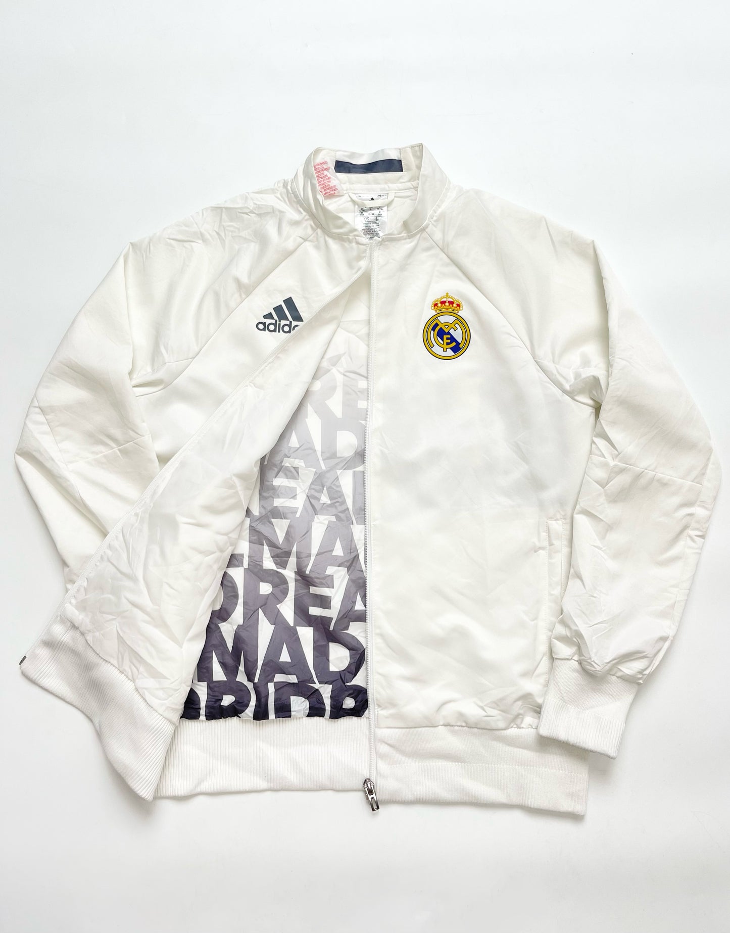 ADIDAS REAL MADRID 2016/17 ANTHEM WHITE TRACKJACKET