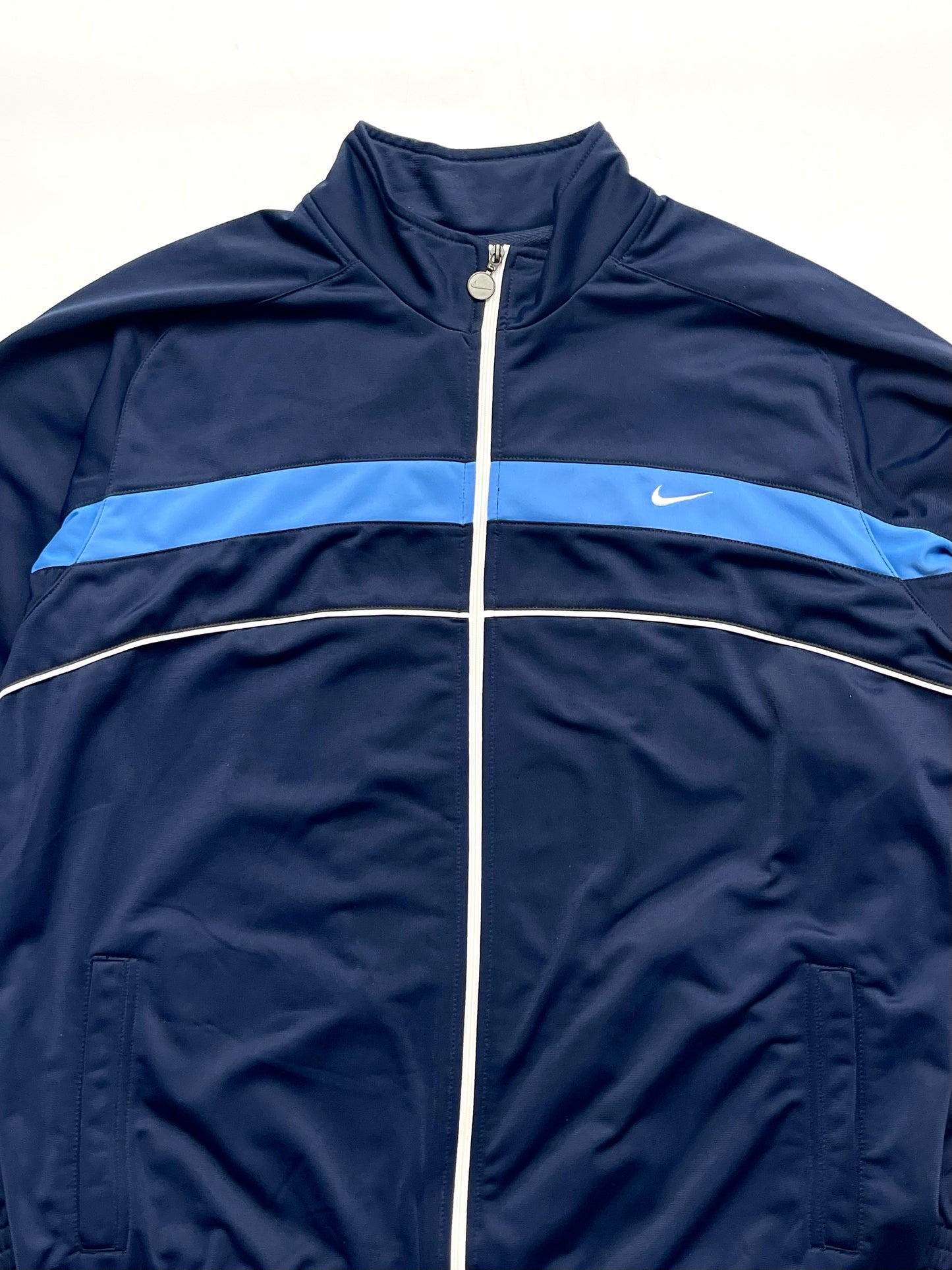 NIKE LATE 2000s BLUE TRACKJACKET