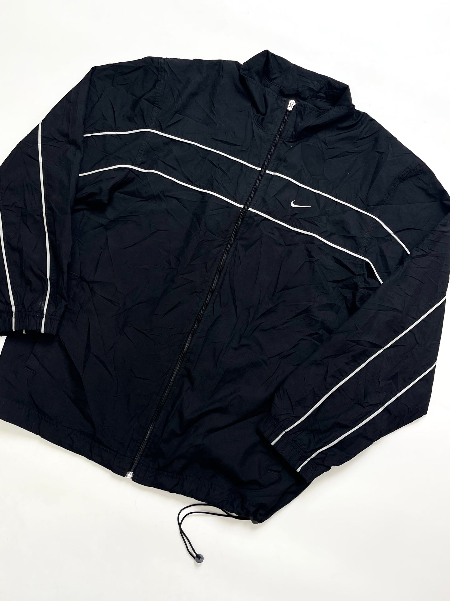 NIKE EARLY 2000s BLACK WINDBREAKER JACKET