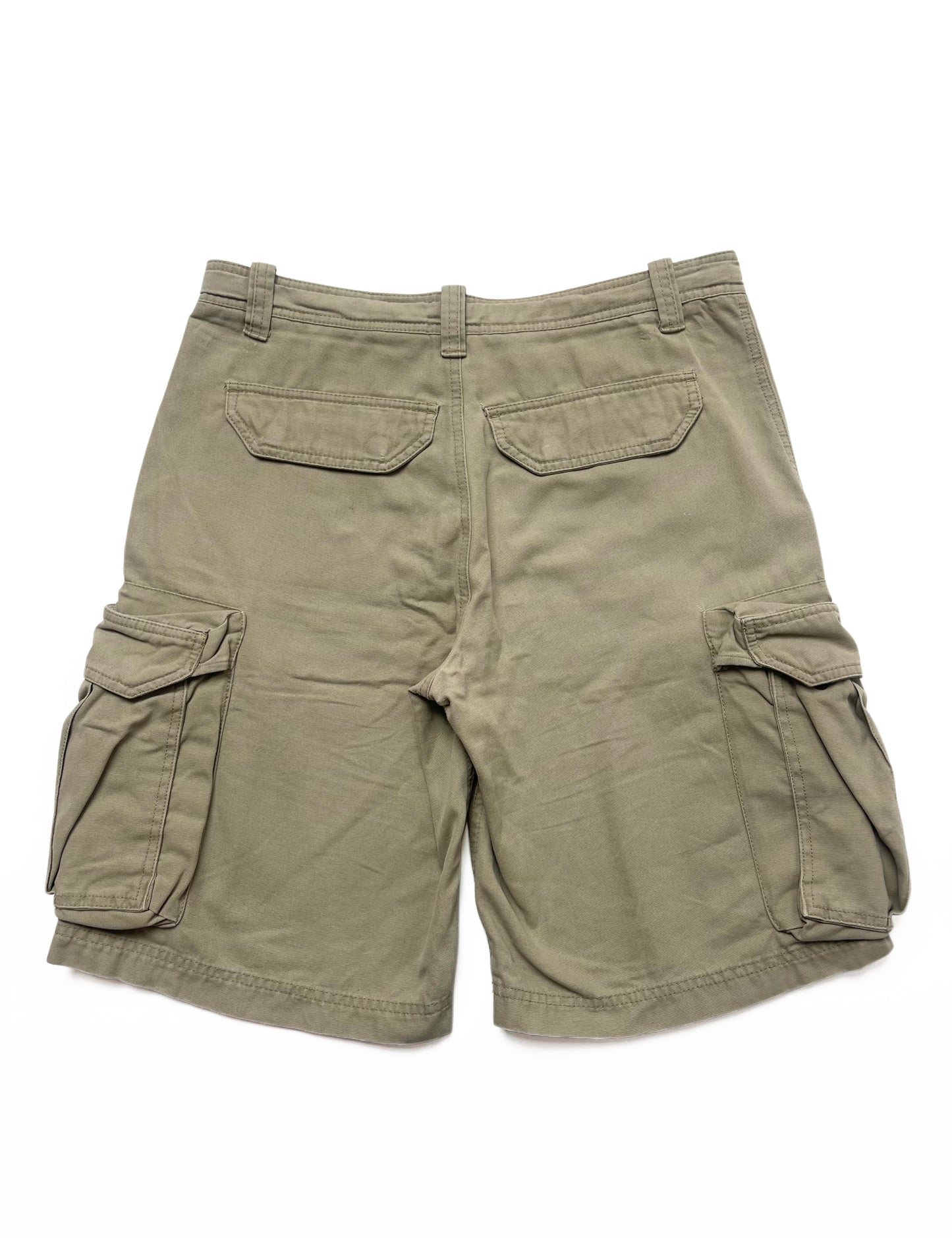 NIKE LATE 2000s BEIGE CARGO BERMUDA PANTS