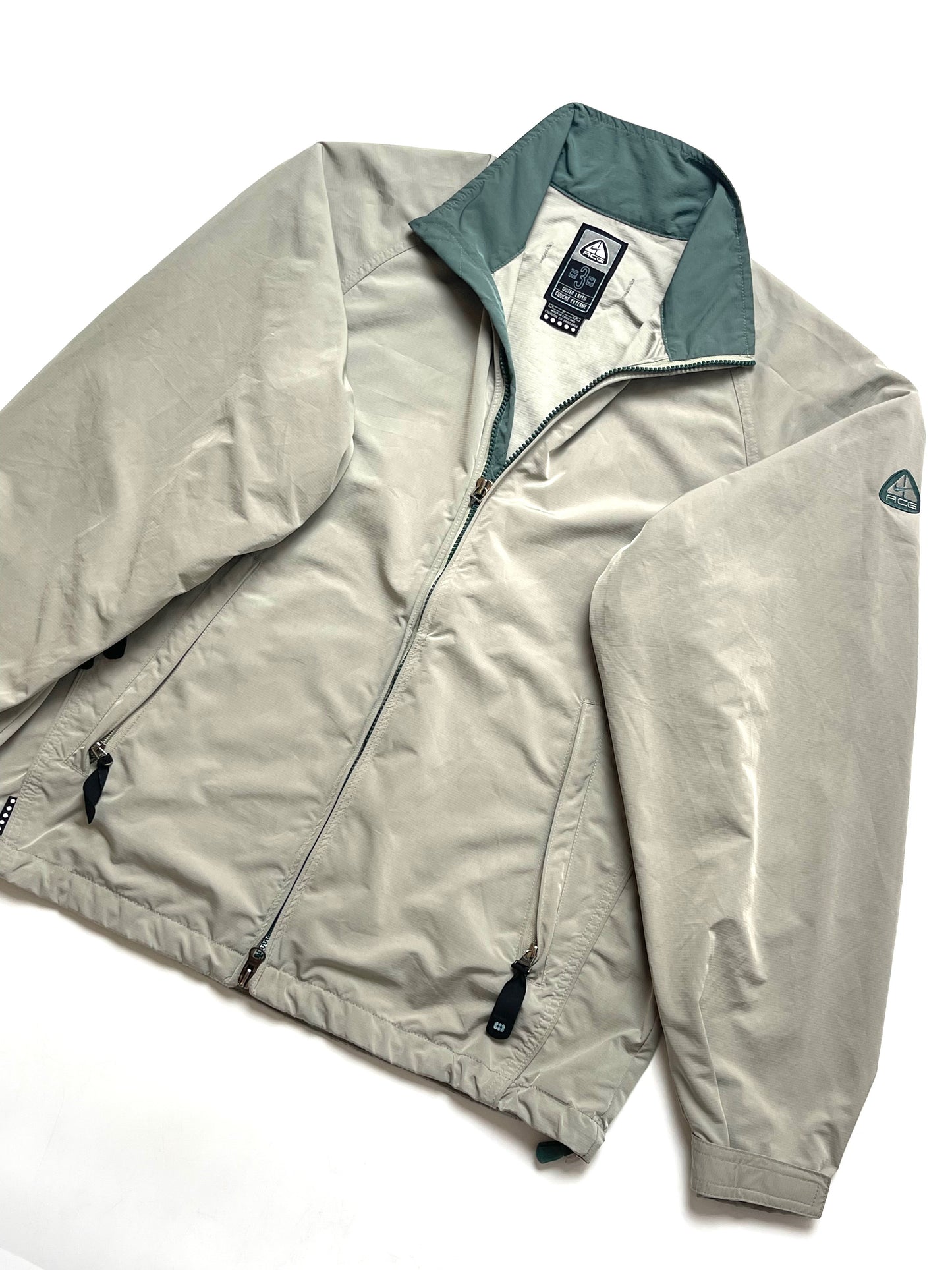 NIKE ACG 2000s PERFORMANCE 3 OUTER LAYER KHAKI GREY TRACKJACKET
