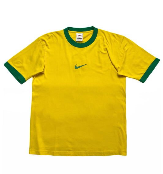NIKE 1990s BRAZIL RONALDO R9 RARE FOOTBALL T-SHIRT
