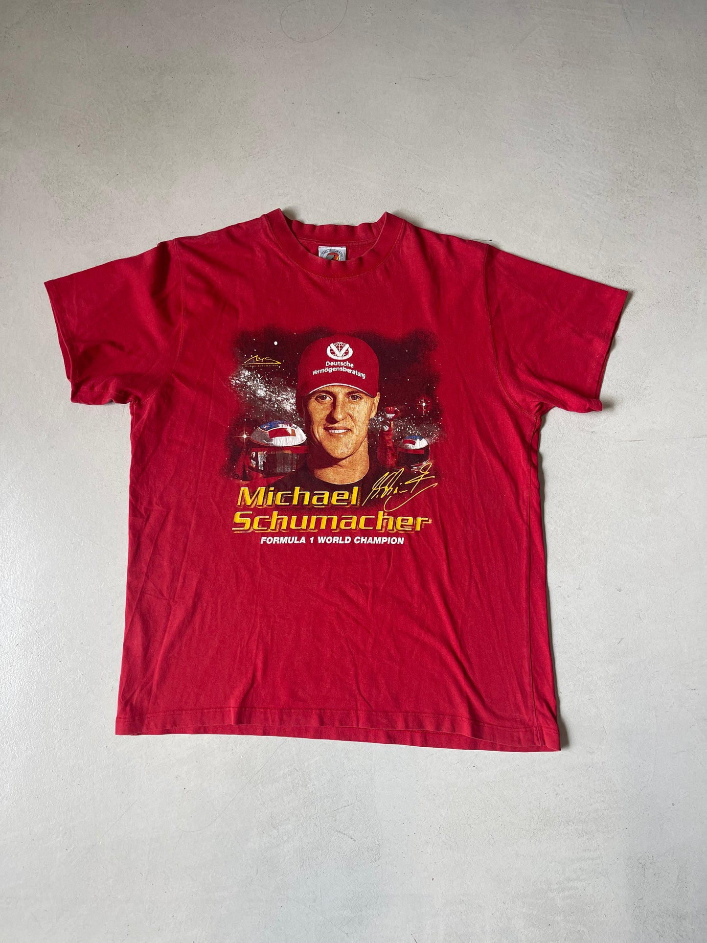 MICHAEL SCHUMACHER 2000 FORMULA 1 WORLD CHAMPION VINTAGE TEE