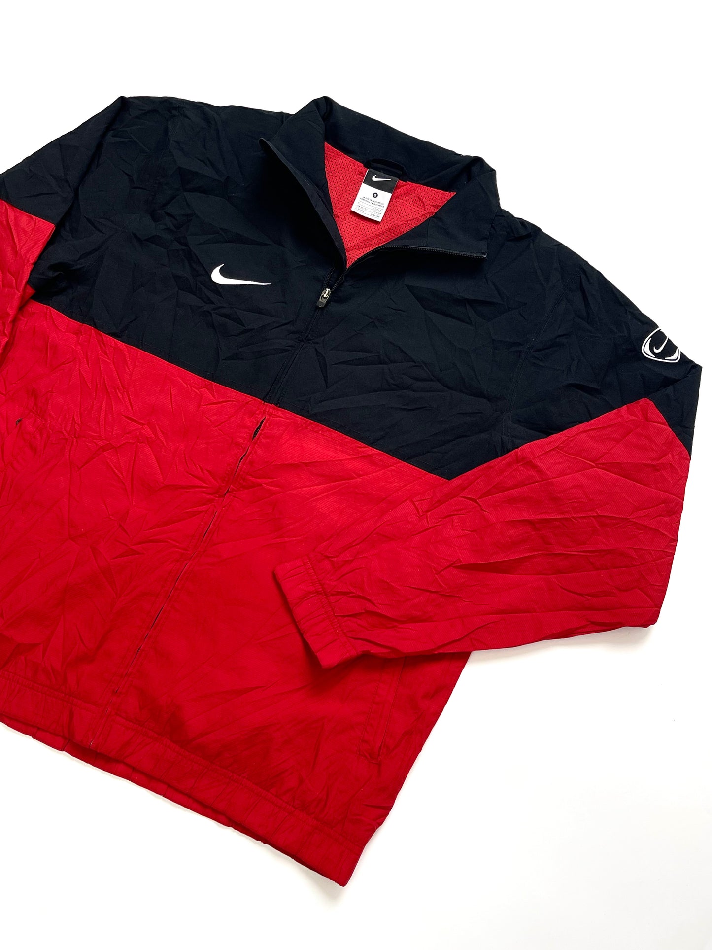 NIKE EARLY 2010s RED BLACK TRACKJACKET