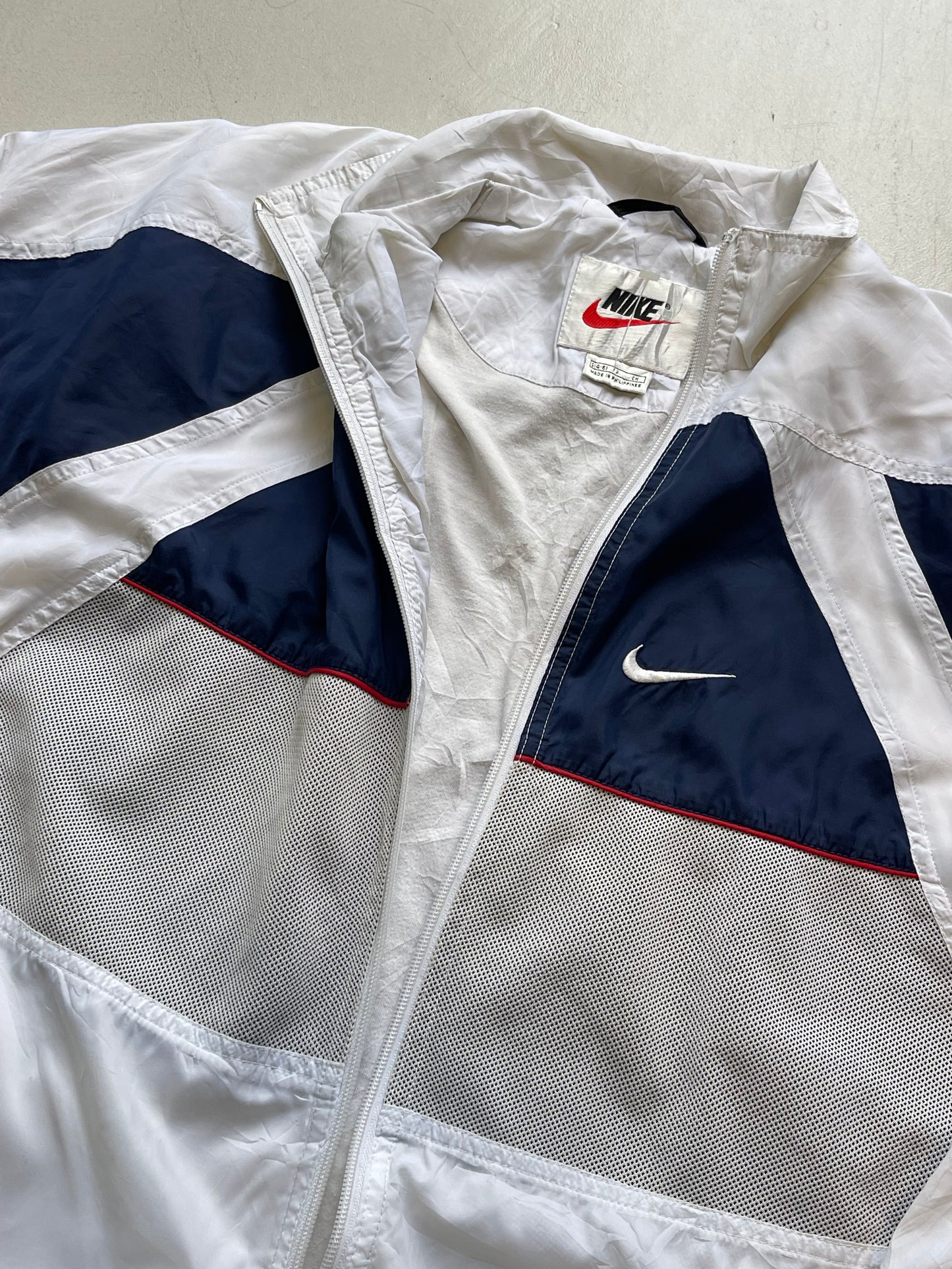 NIKE VINTAGE WHITE/BLUE TRACKJACKET