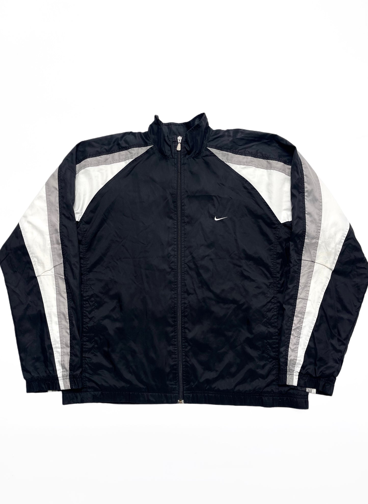 NIKE EARLY 2000s BLACK TRACKJACKET