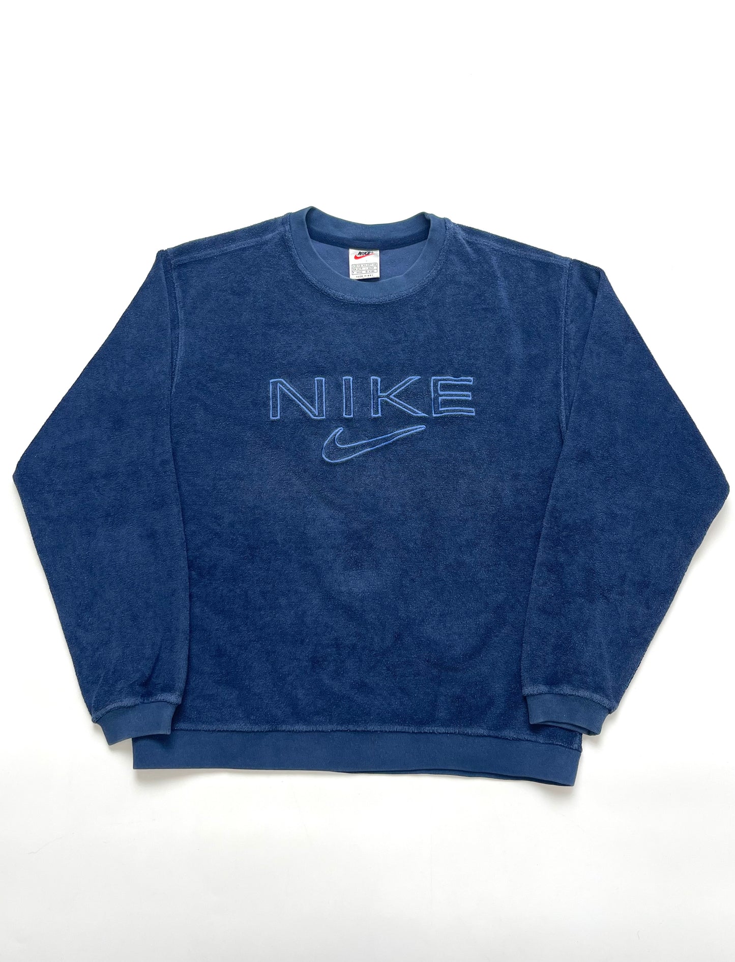 NIKE LATE 1990s BLUE FLEECE SWEATSHIRT