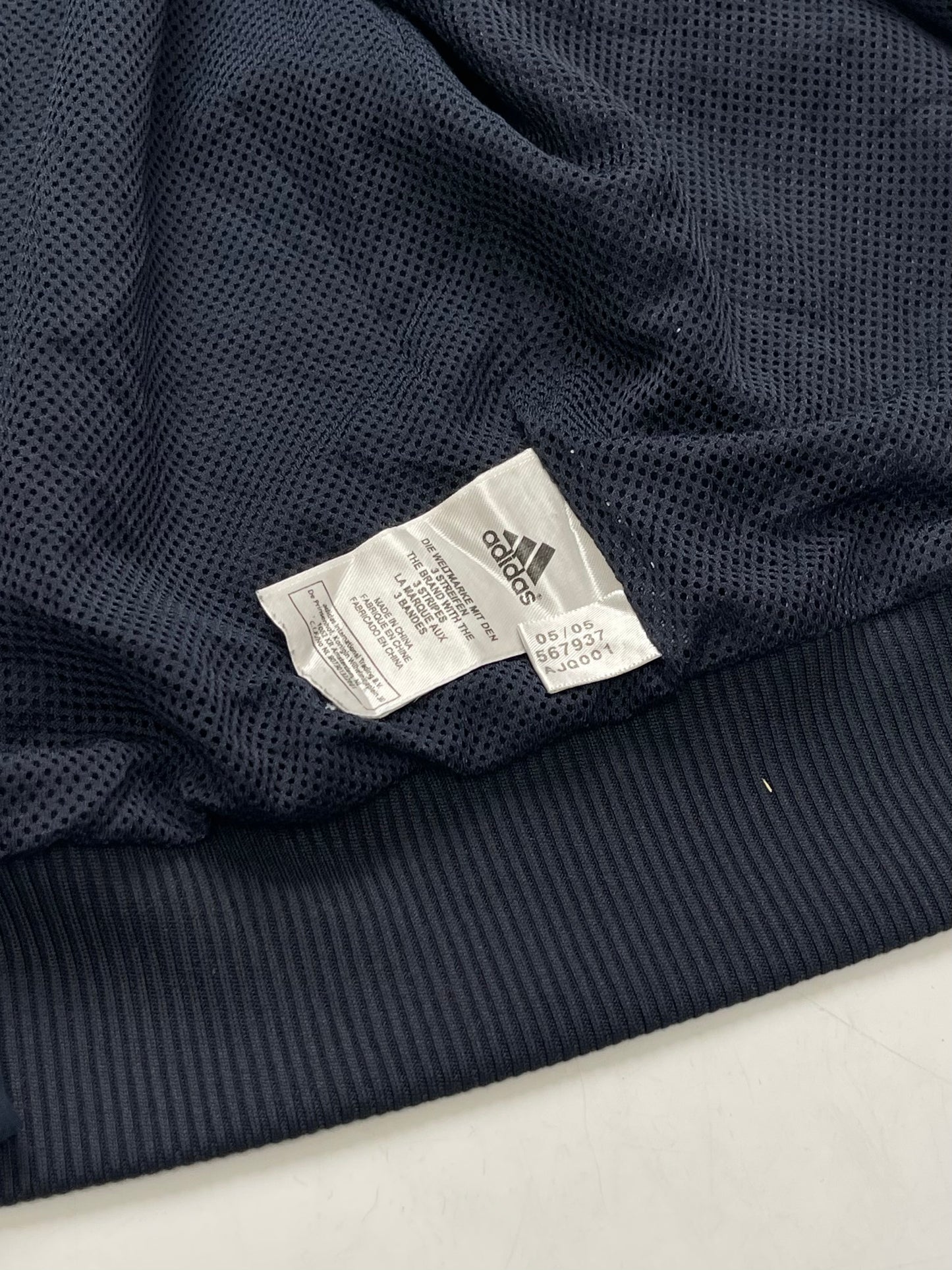 ADIDAS 2005 BLUE BLACK TRACK JACKET