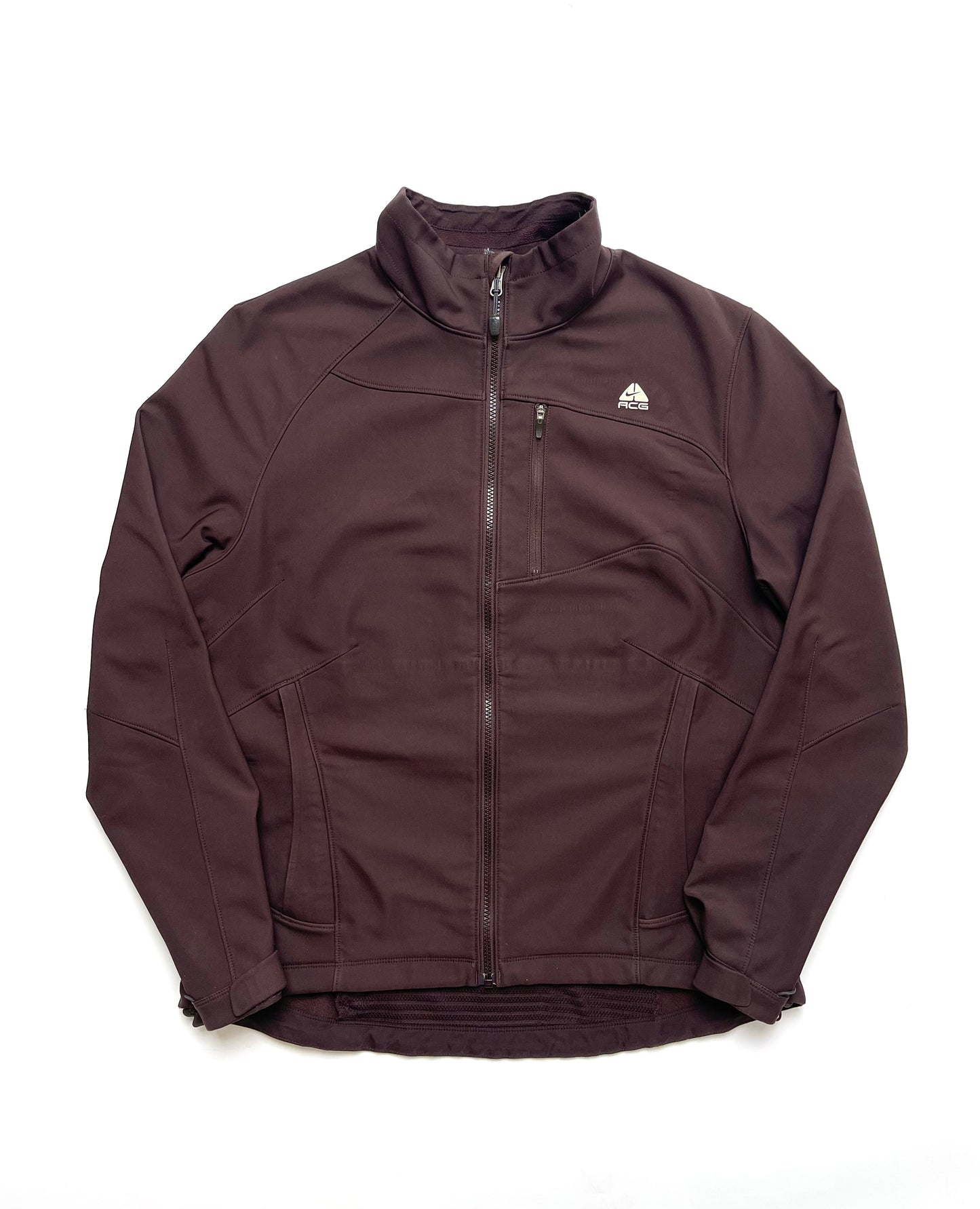 NIKE ACG 2000s SOFTSHELL FULL ZIP BROWN JACKET