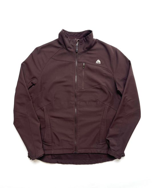NIKE ACG 2000s SOFTSHELL FULL ZIP BROWN JACKET