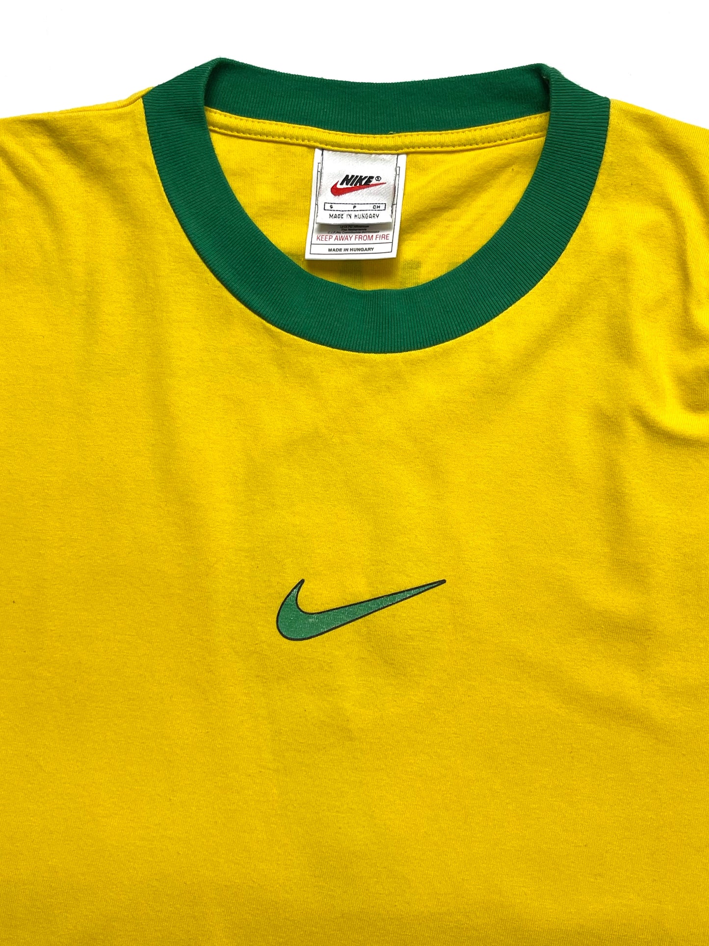 NIKE 1990s BRAZIL RONALDO R9 RARE FOOTBALL T-SHIRT