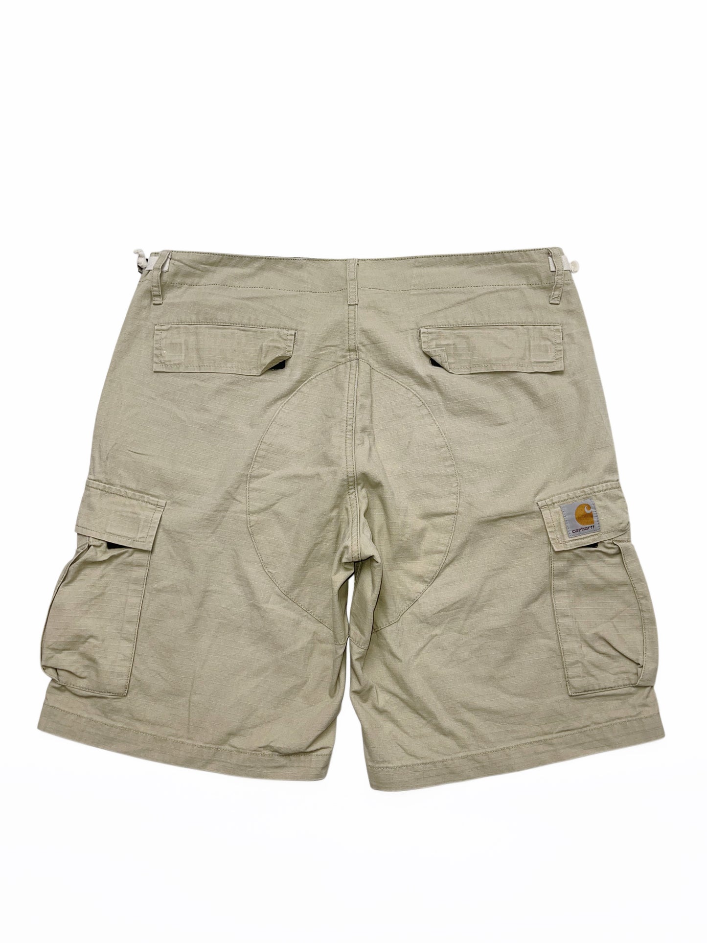 CARHARTT BEIGE AVIATION SHORT BERMUDA PANTS