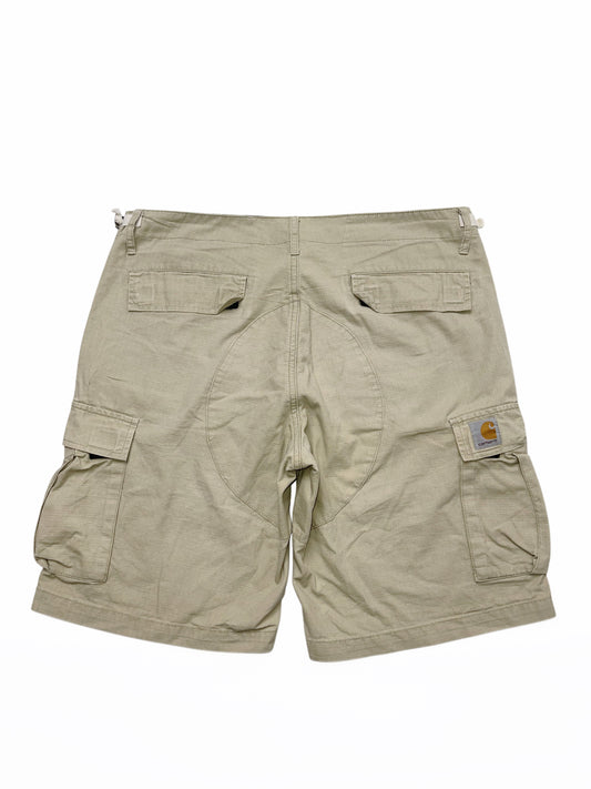 CARHARTT BEIGE AVIATION SHORT BERMUDA PANTS