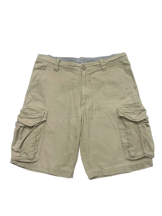NIKE LATE 2000s BEIGE CARGO BERMUDA PANTS