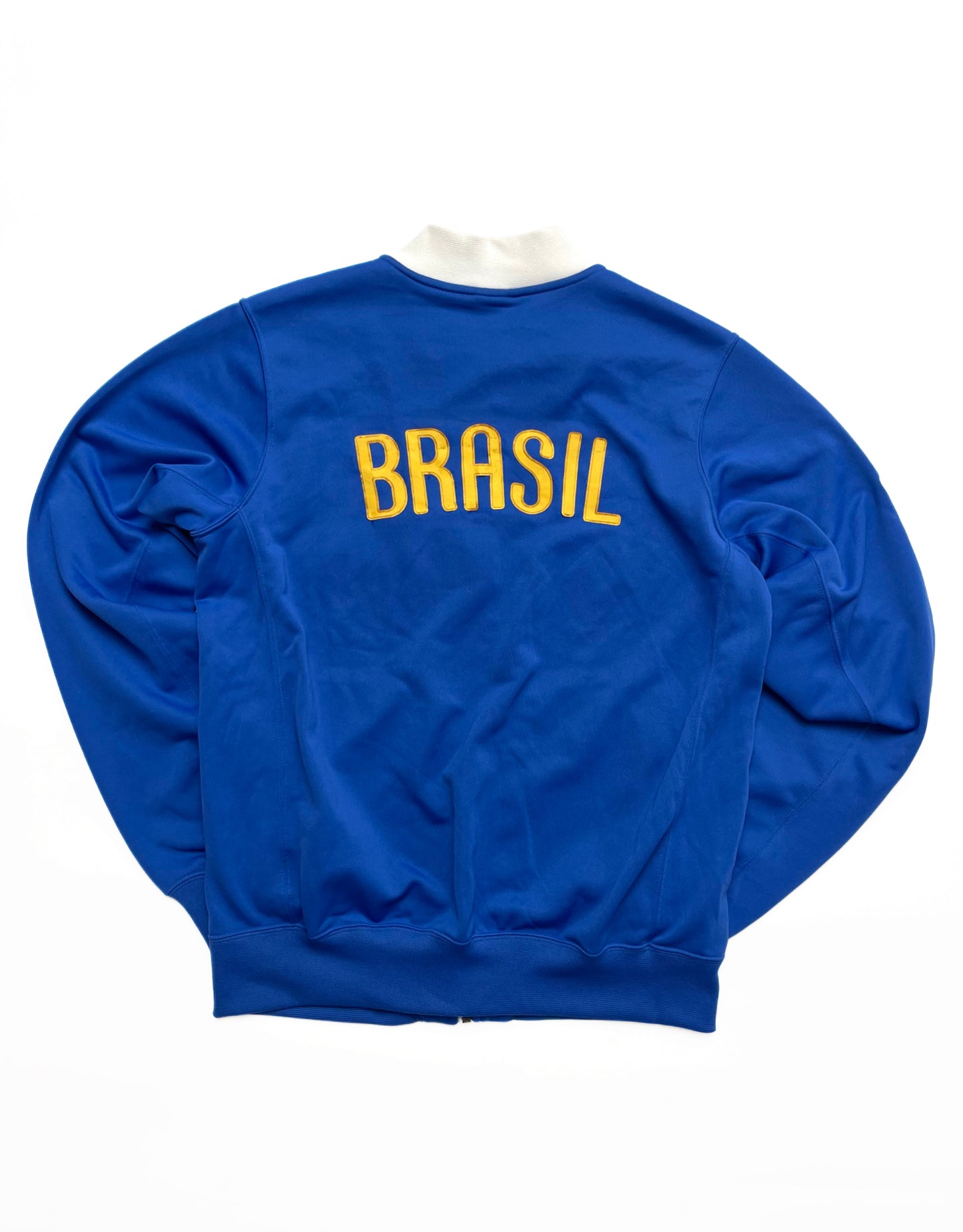NIKE BRAZIL 2006–2008 AWAY FOOTBALL BLUE TRACKJACKET