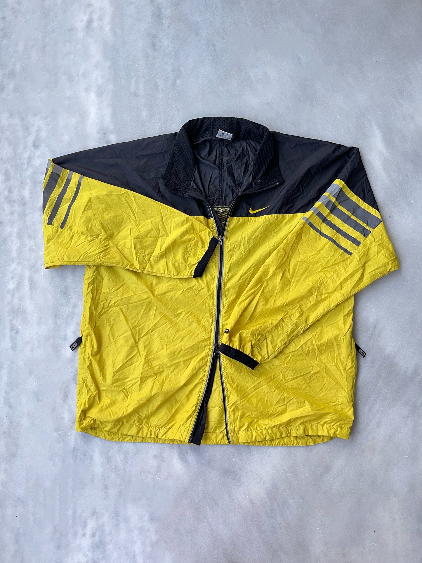 NIKE 1990s YELLOW BLACK WINDBREAKER JACKET
