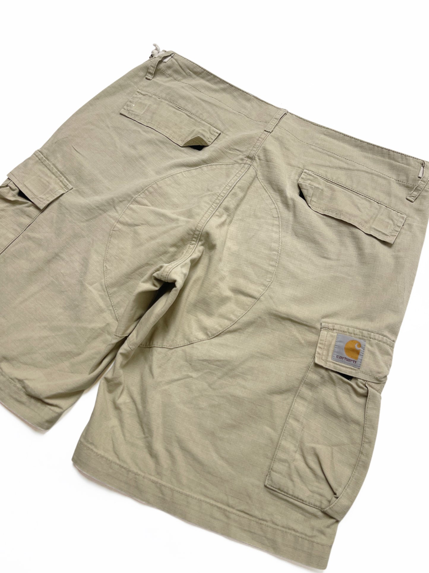 CARHARTT BEIGE AVIATION SHORT BERMUDA PANTS
