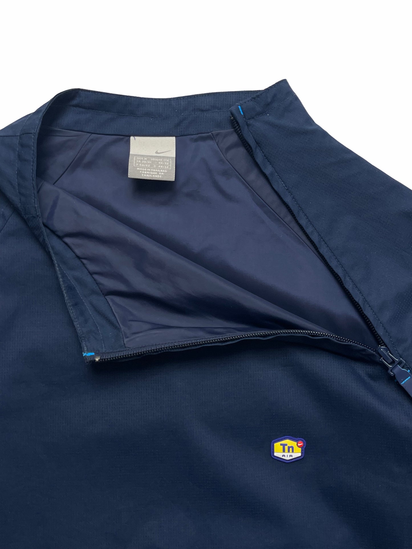 NIKE TN EARLY 2000s RARE NAVY BLUE ANORAK TRACKJACKET