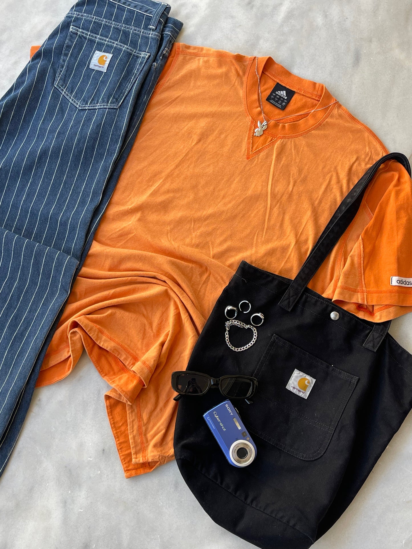ADIDAS 2004 ORANGE TEE