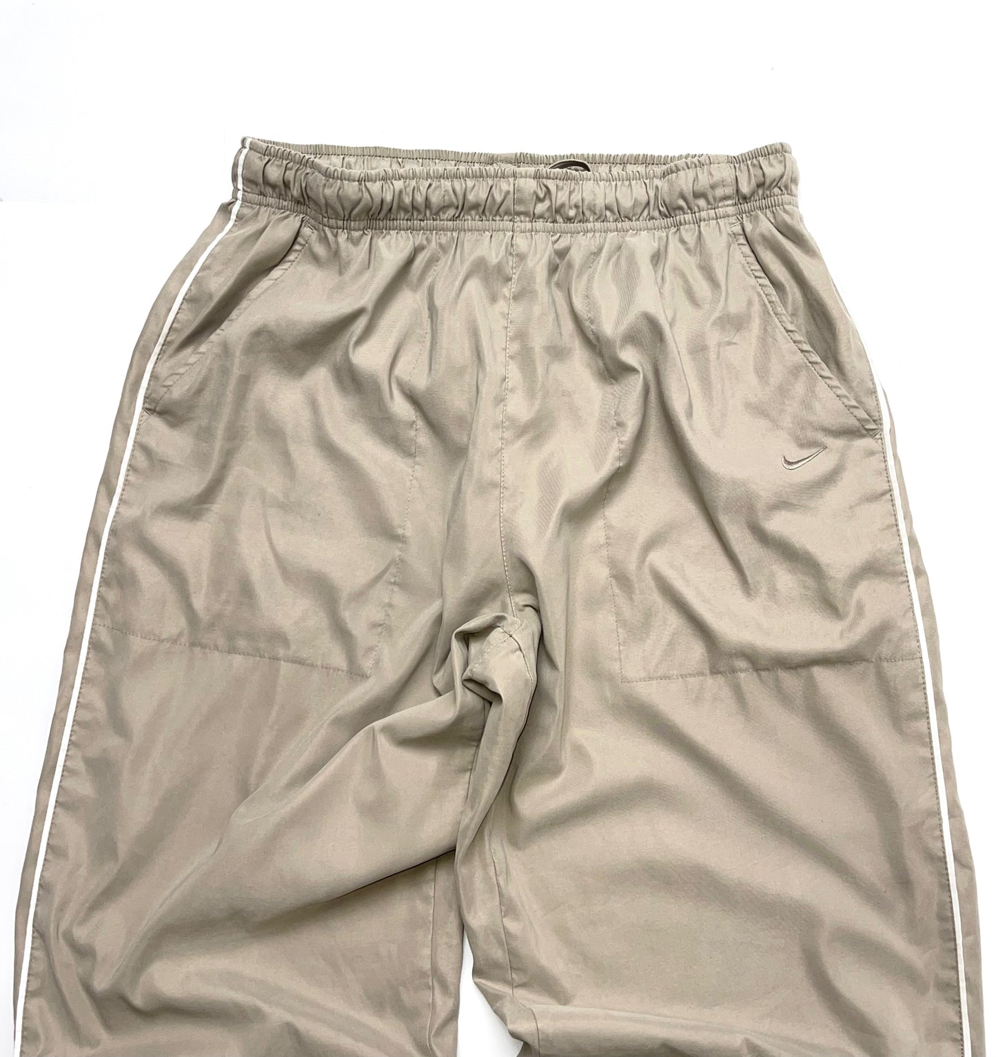 NIKE EARLY 2000s BEIGE TRACKPANTS