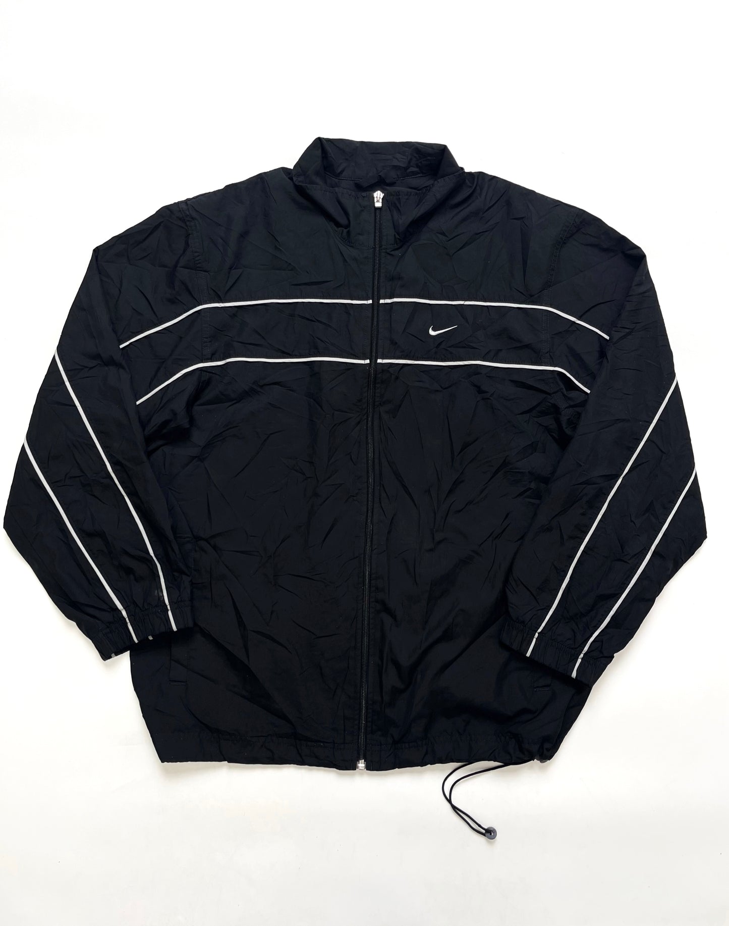 NIKE EARLY 2000s BLACK WINDBREAKER JACKET