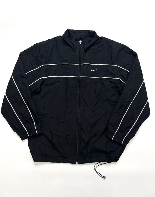 NIKE EARLY 2000s BLACK WINDBREAKER JACKET