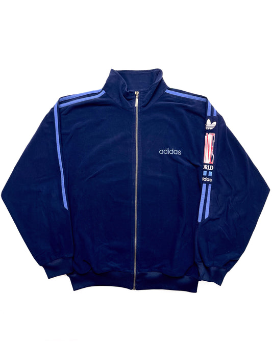 ADIDAS 1990s ONE WORLD VELVET TRACKJACKET