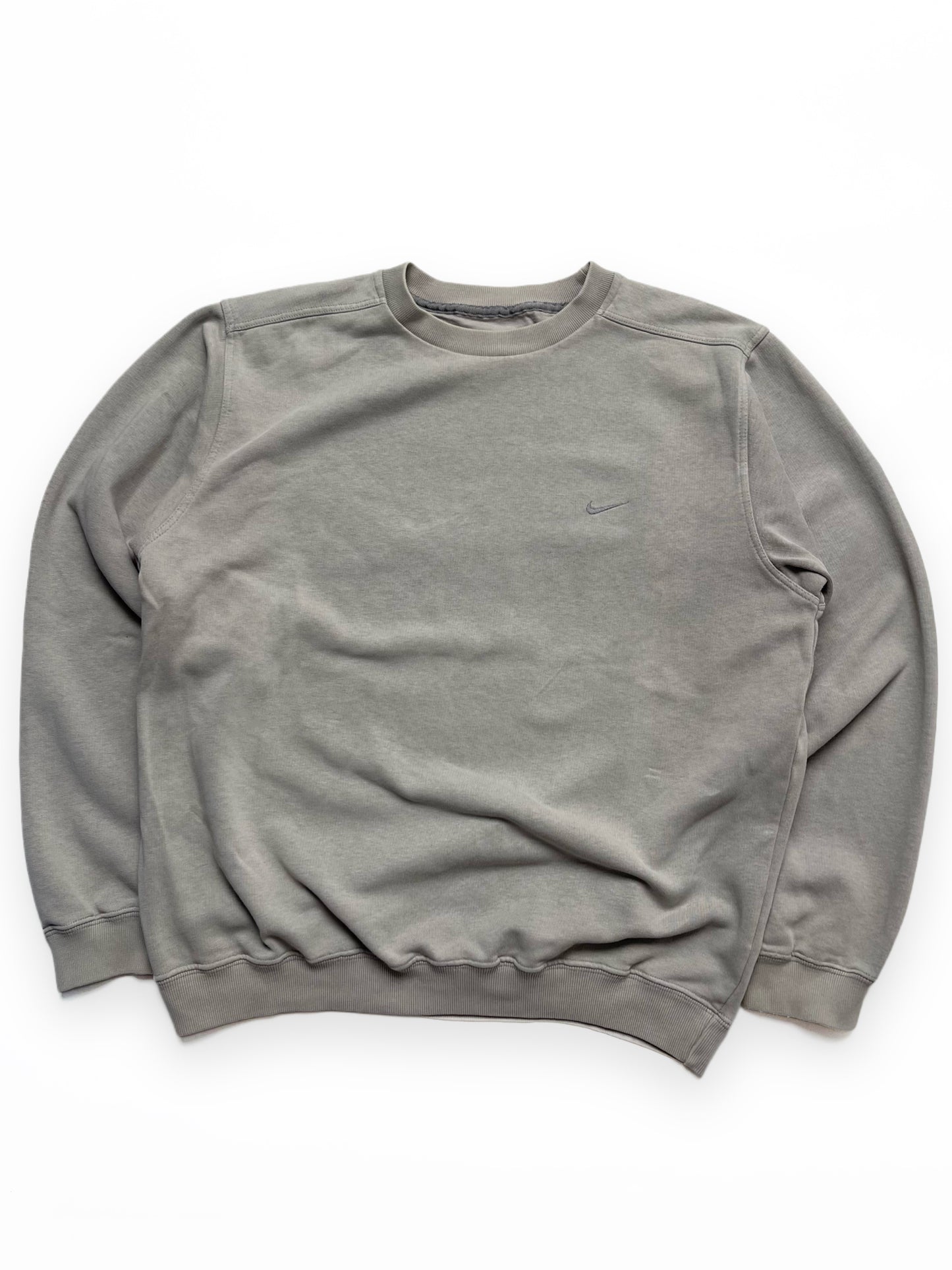 NIKE EARLY 2000s GREY CREWNECK SWEATSHIRT