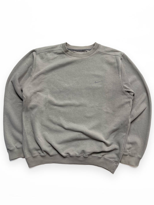 NIKE EARLY 2000s GREY CREWNECK SWEATSHIRT